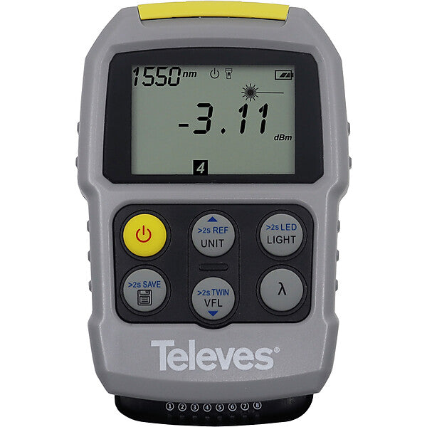 Televes Mini-Testgerät f.LWL-Leiter OPM,VFL OPMVFLRJ45